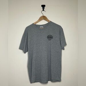 Harley Davidson “Black Wolf” Bristol, VA Gray Short Sleeve Men's T-Shirt